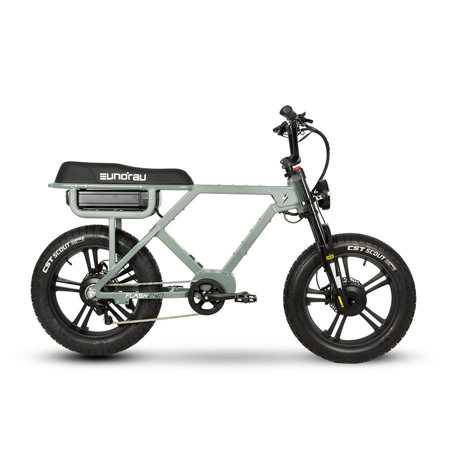 Gray Eunorau Flash e-bike side profile