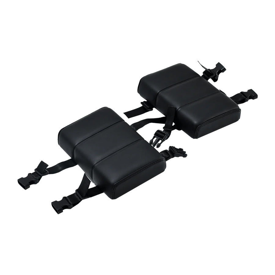 Cushions on the rear rack with fastening straps