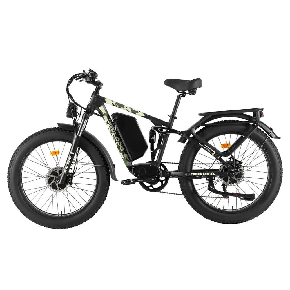 Philodo Forester - 60V Dual Motor Electric Bike Full Suspension - Top Speed 45mph - 4000W