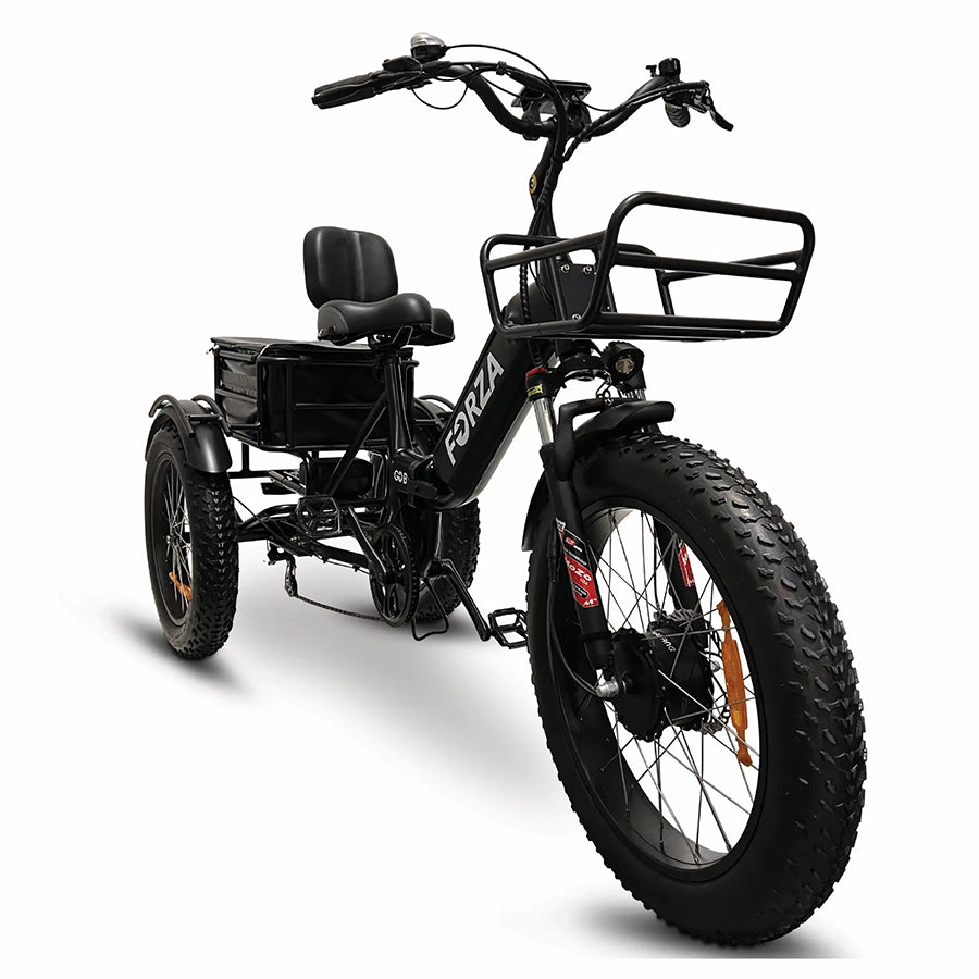 GOBike Forza - Foldable Step-Through Fat Tire Electric Tricycle - Top Speed 20mph - 750W