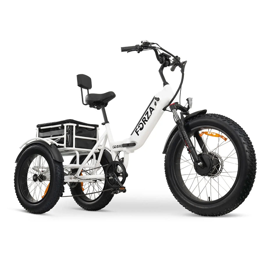 GOBike Forza - Foldable Step-Through Fat Tire Electric Tricycle - Top Speed 20mph - 750W