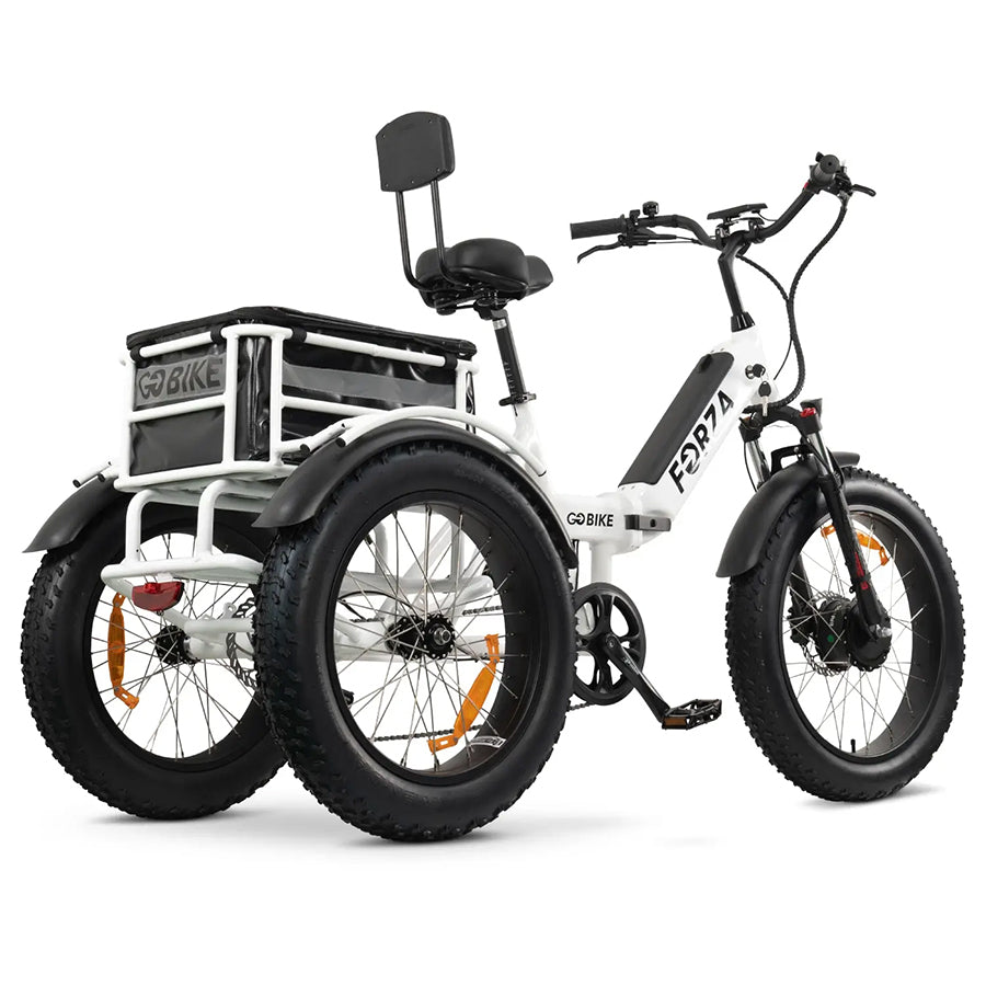 GOBike Forza - Foldable Step-Through Fat Tire Electric Tricycle - Top Speed 20mph - 750W