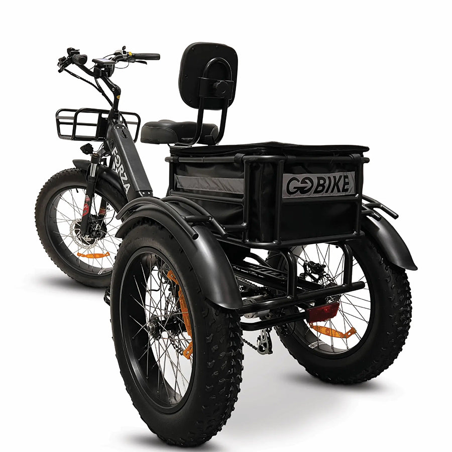 GOBike Forza - Foldable Step-Through Fat Tire Electric Tricycle - Top Speed 20mph - 750W