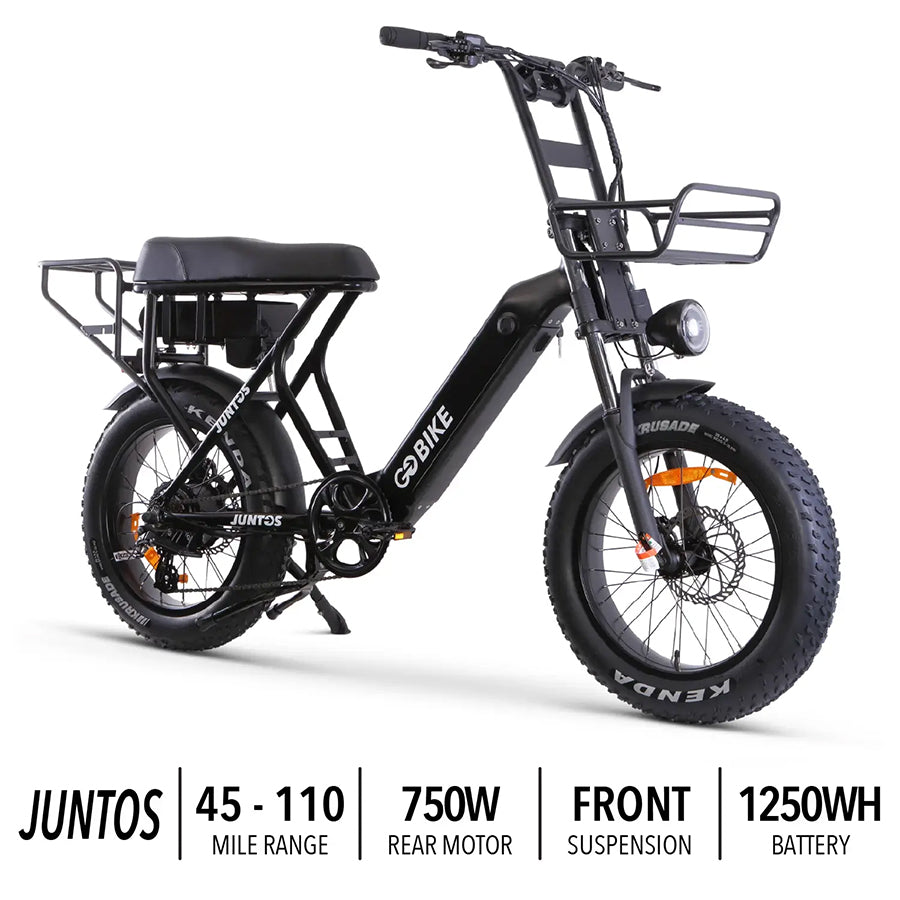 GOBIKE Juntos - Step-Through Lightweight Electric Bike - Top Speed 20mph - 750W