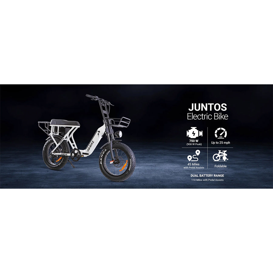 GOBIKE Juntos - Step-Through Lightweight Electric Bike - Top Speed 20mph - 750W