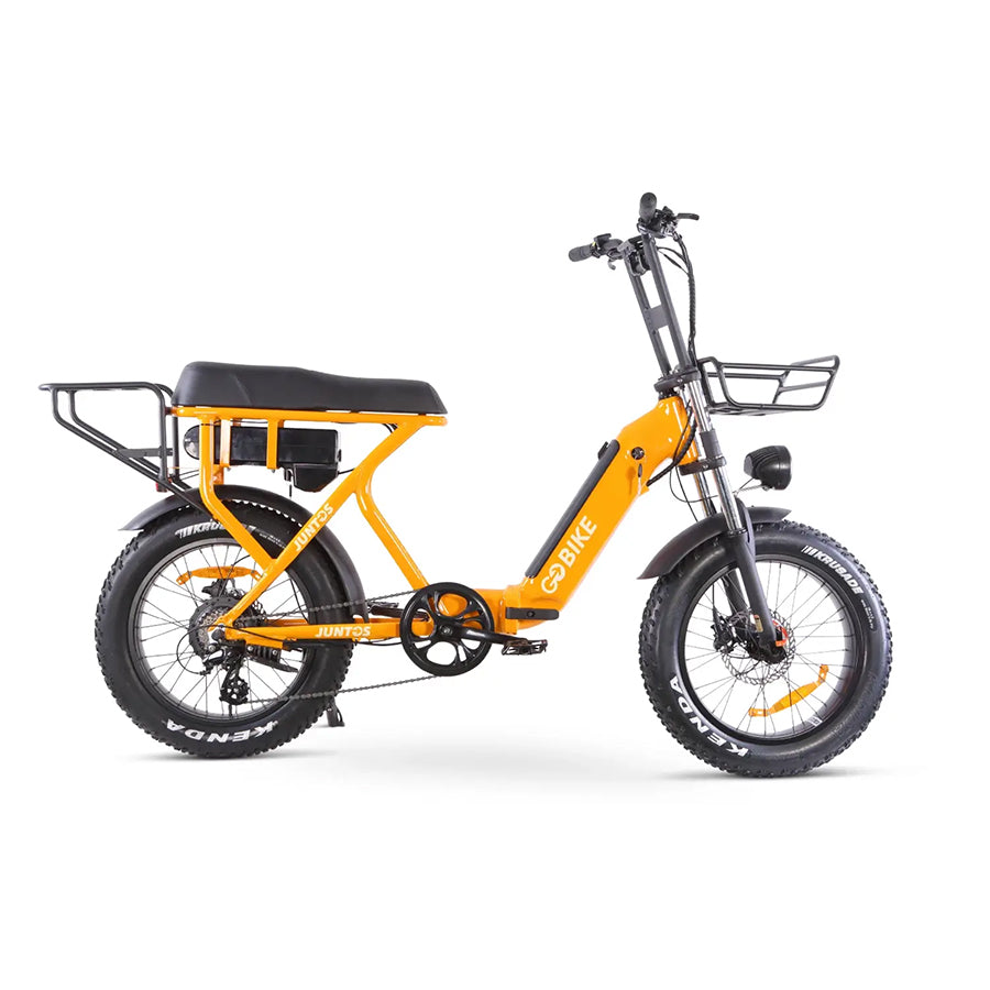 GOBIKE Juntos Foldable - Step-Through Lightweight Electric Bike - Top Speed 25mph - 750W