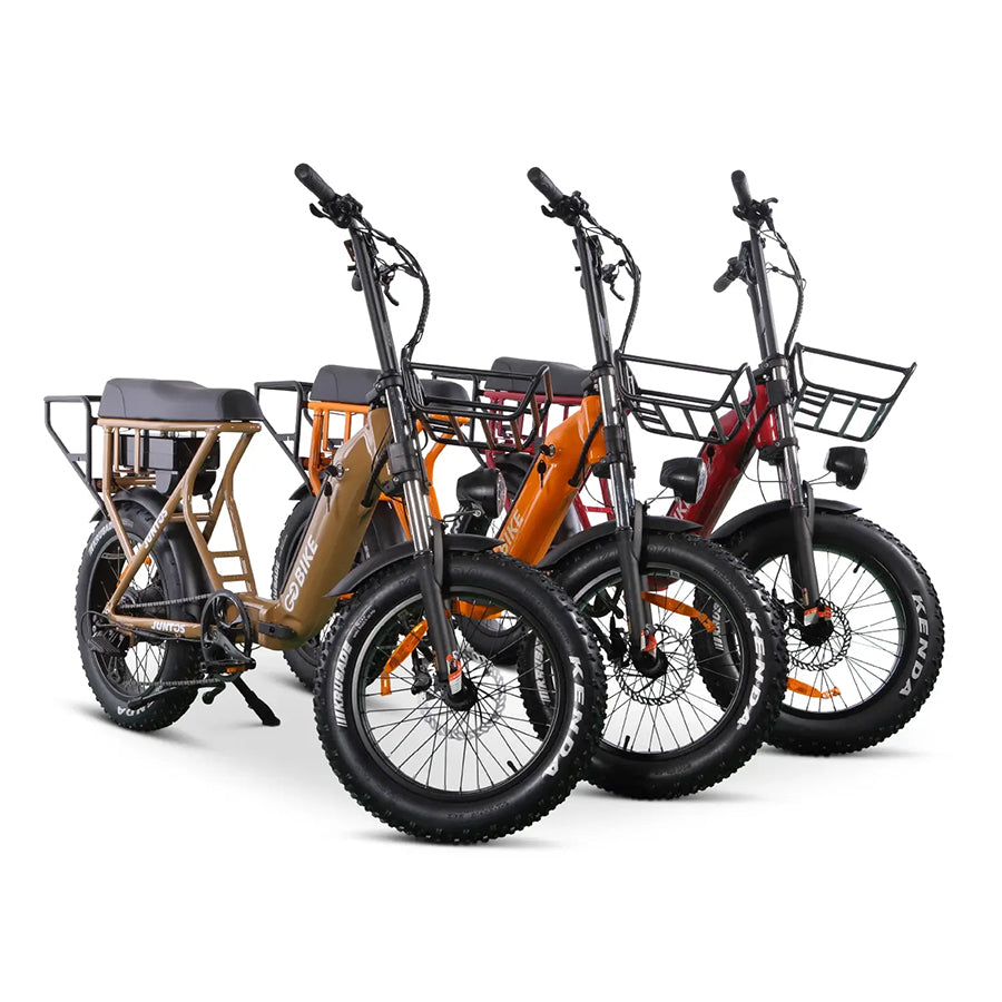 GOBIKE Juntos Foldable - Step-Through Lightweight Electric Bike - Top Speed 25mph - 750W