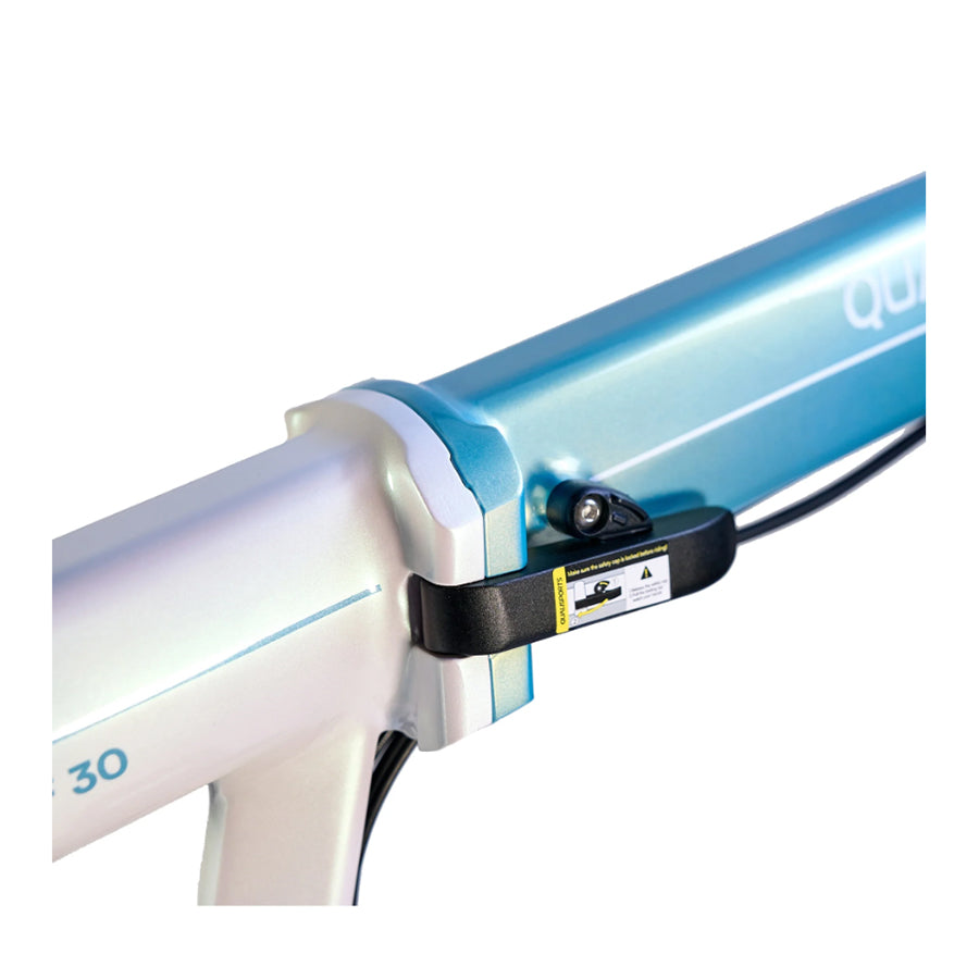 Folding mechanism of Qualisports Model 5 E-Bike
