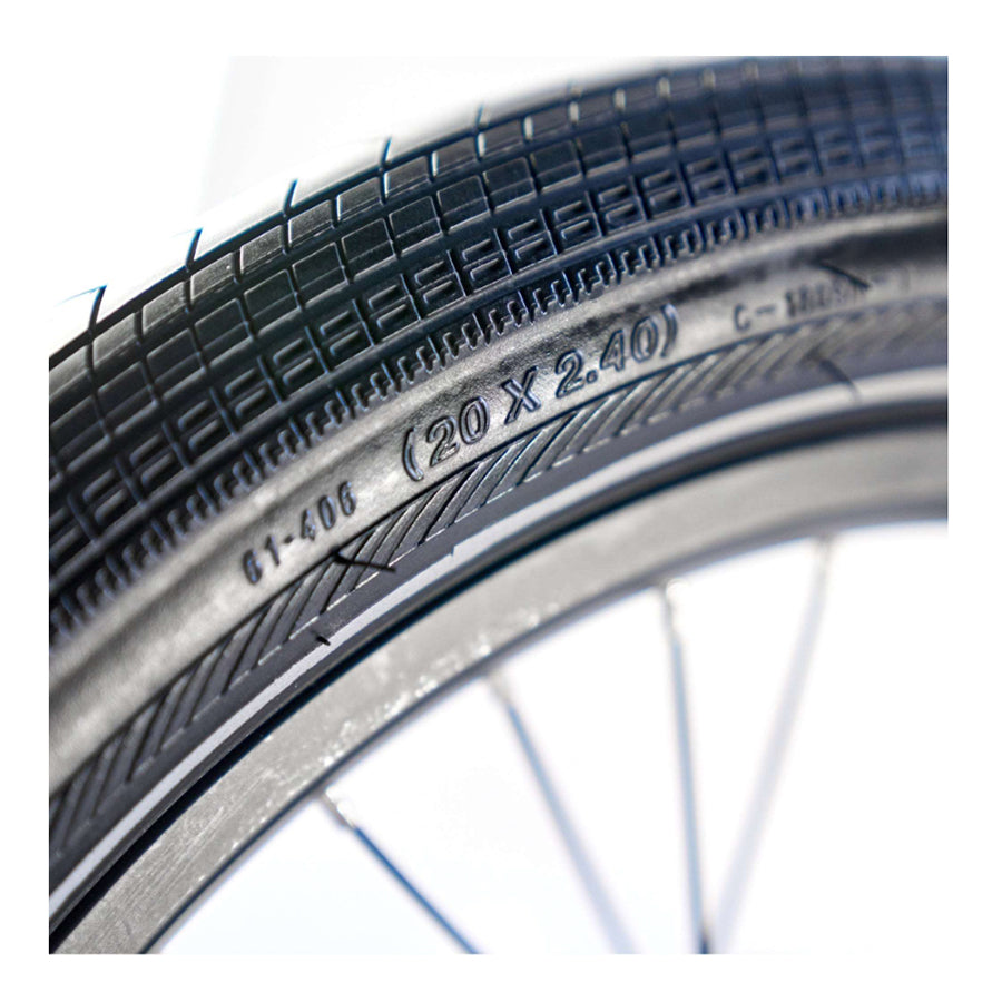 Tire tread and size on Qualisports Model 5 E-Bike