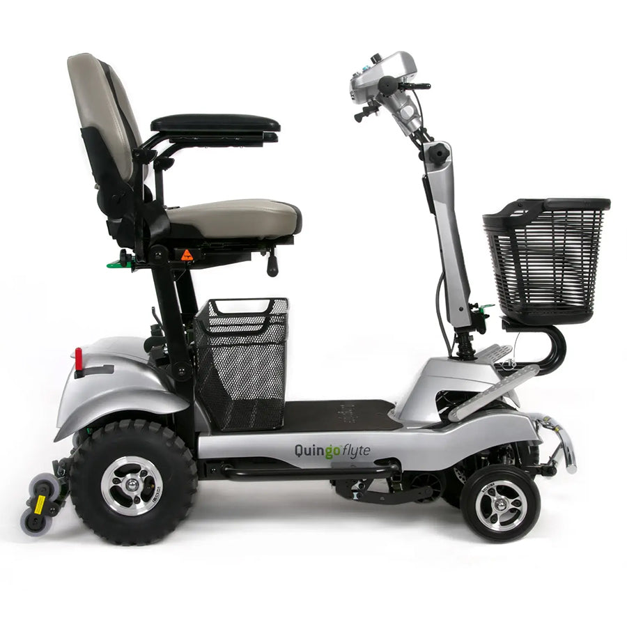 ComfyGo Quingo Flyte - Mobility Scooter with MK2 Self Loading Ramp - Top Speed 4mph - 650W