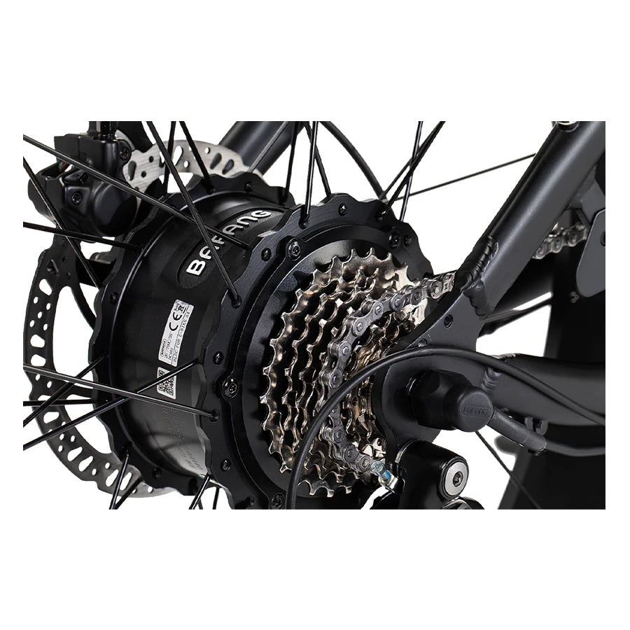 Close-up of rear derailleur
