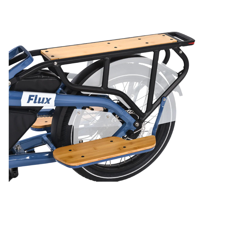 Rack for additional passenger with footrest