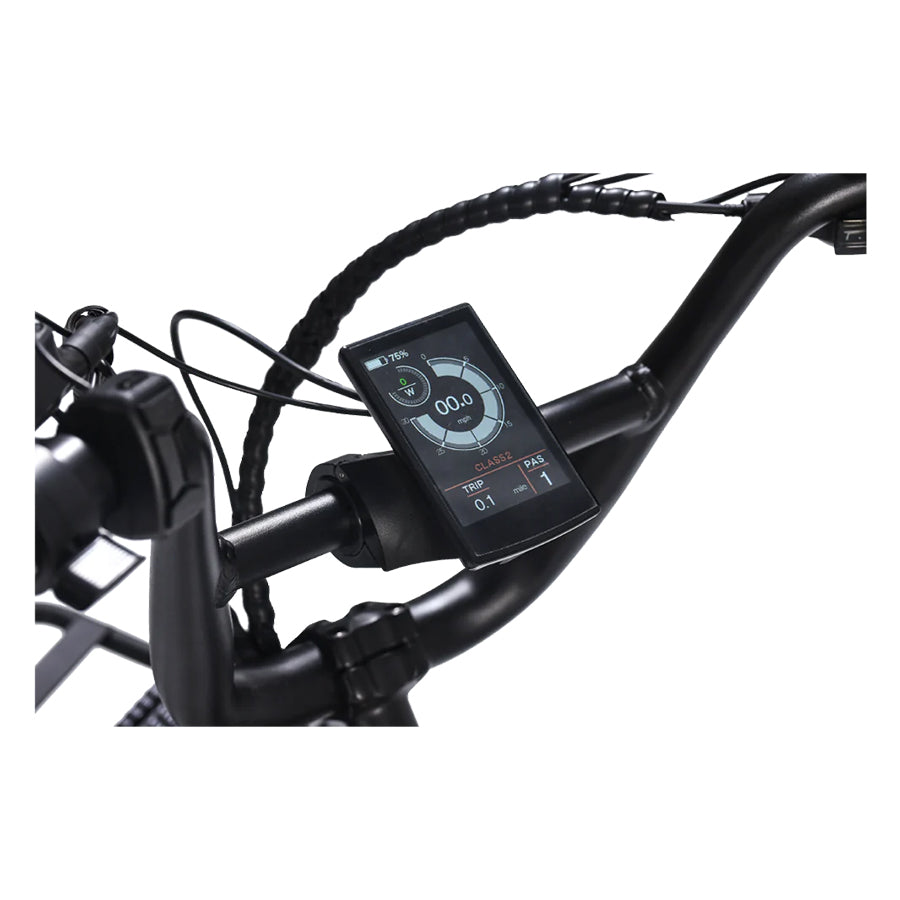 Front display showing bike status