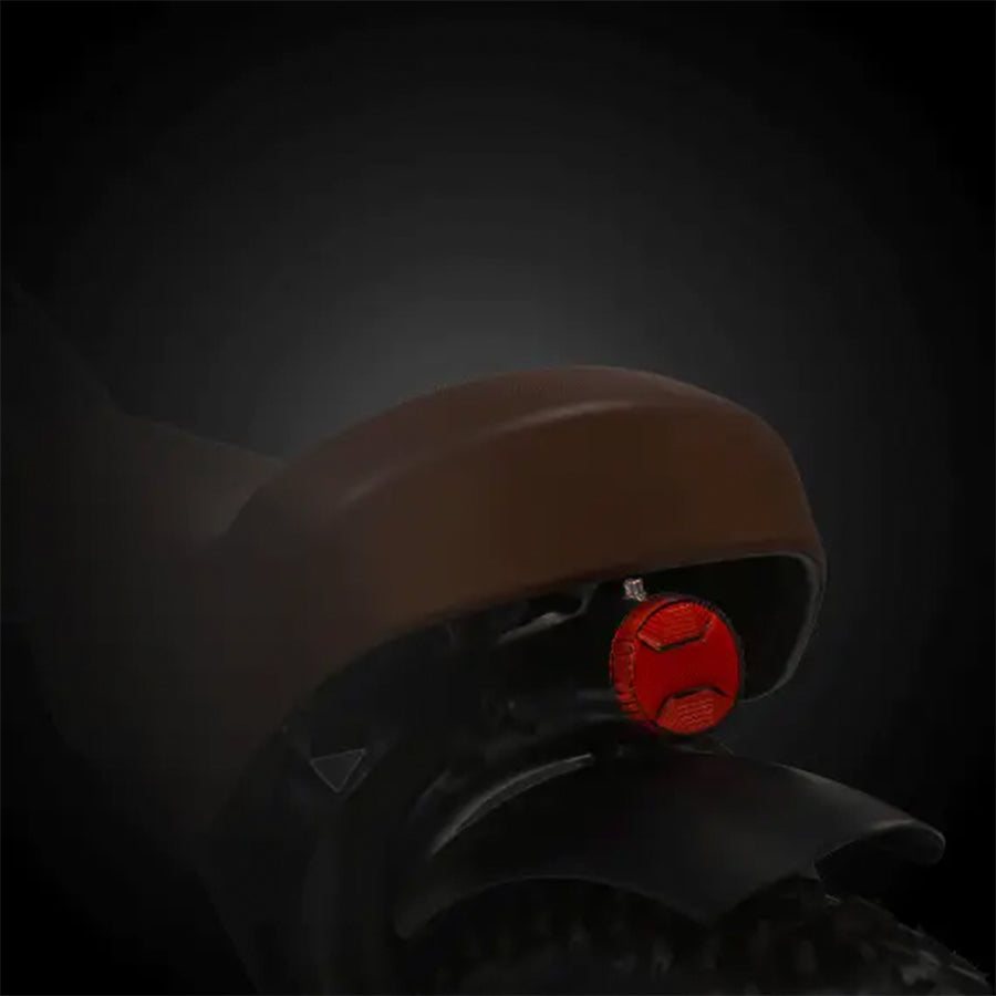 Rear part of the seat with red reflector