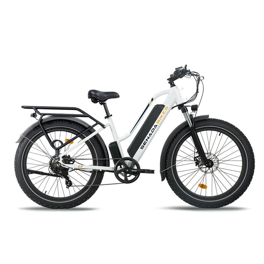 Senada Herald Plus - Premium Step-Through Electric Fat Tire All-Terrain Bike - Top Speed 28mph - 1000W