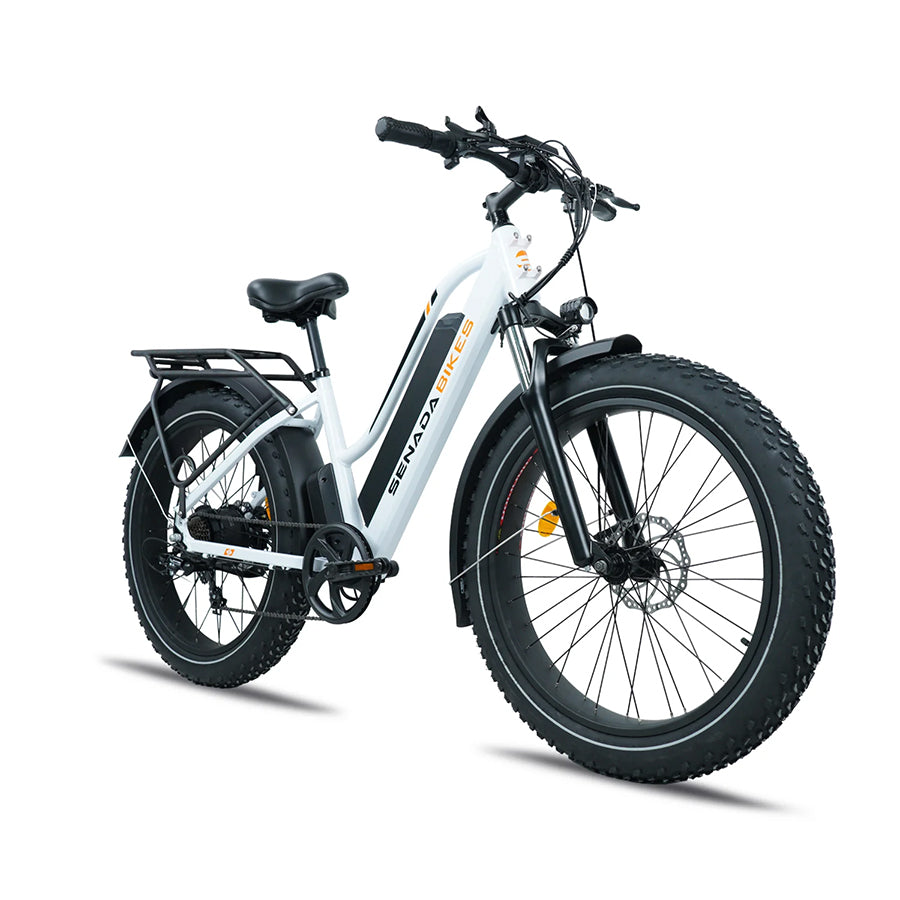 Senada Herald Plus - Premium Step-Through Electric Fat Tire All-Terrain Bike - Top Speed 28mph - 1000W
