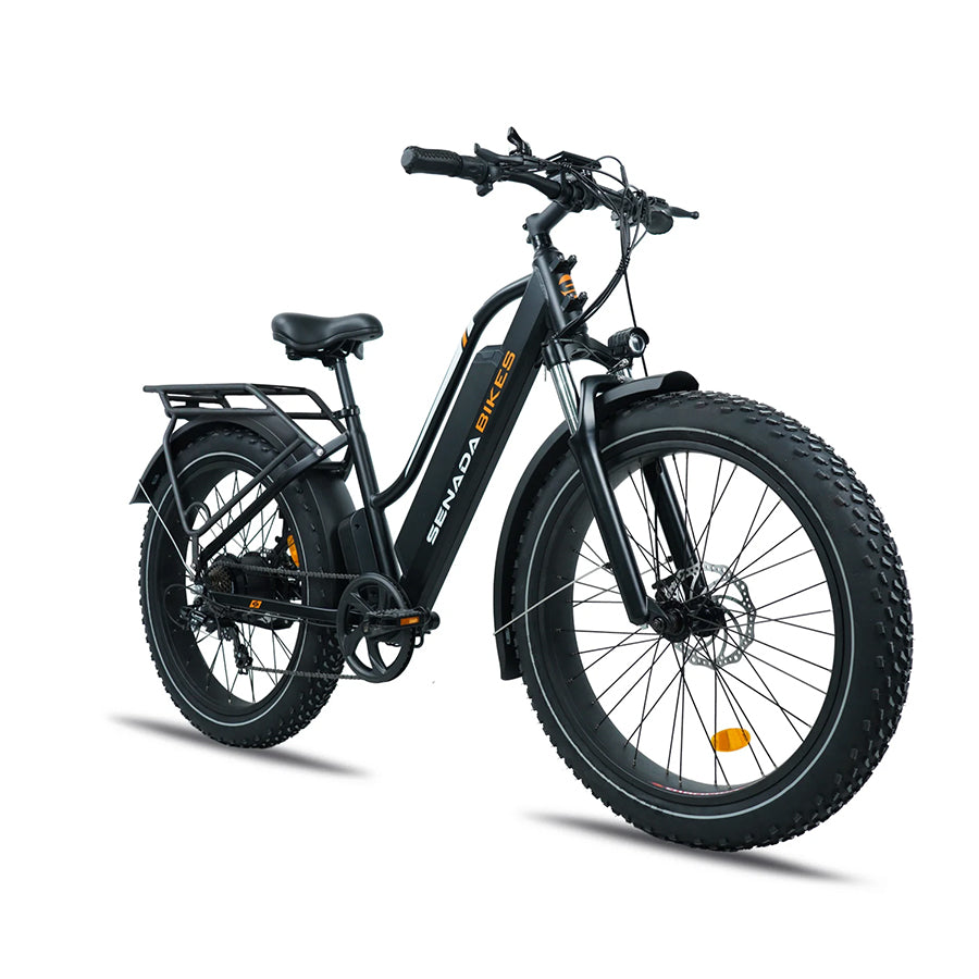 Senada Herald Plus - Premium Step-Through Electric Fat Tire All-Terrain Bike - Top Speed 28mph - 1000W