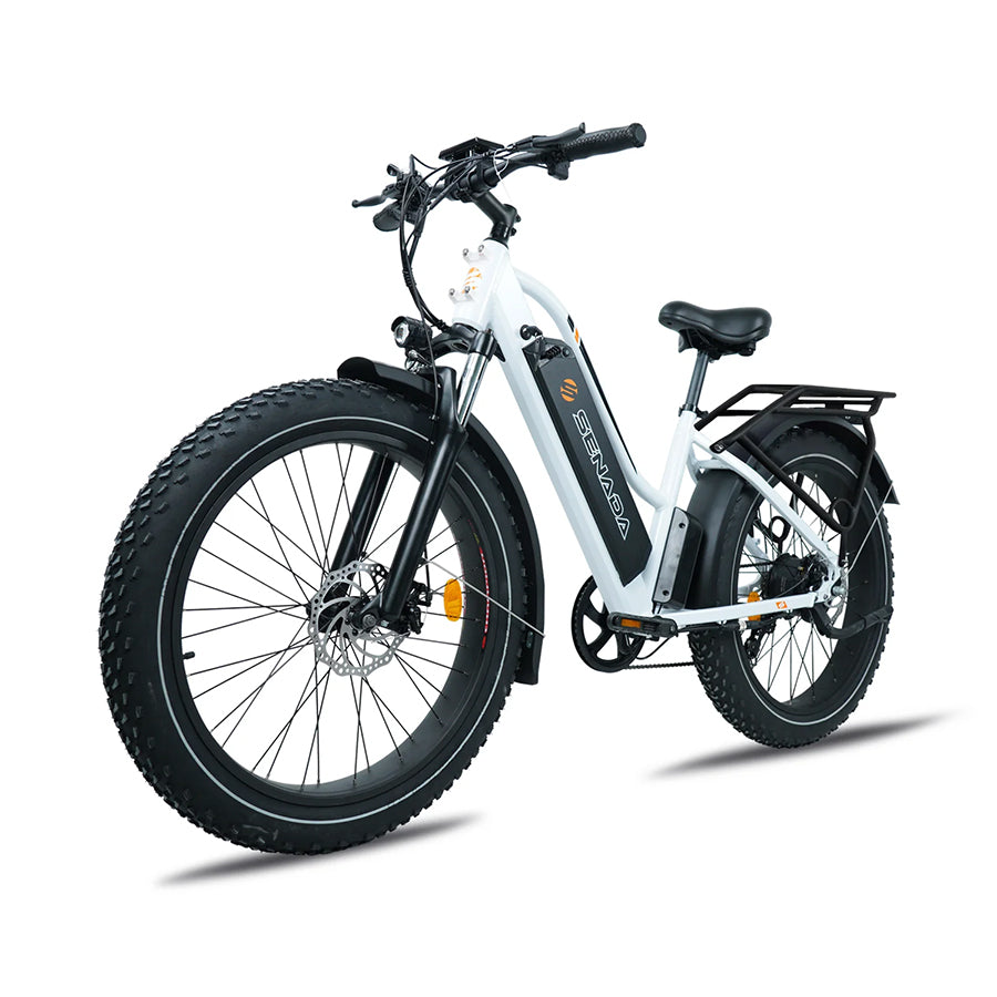 Senada Herald Plus - Premium Step-Through Electric Fat Tire All-Terrain Bike - Top Speed 28mph - 1000W