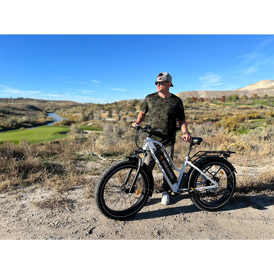 Senada Herald Plus - Premium Step-Through Electric Fat Tire All-Terrain Bike - Top Speed 28mph - 1000W