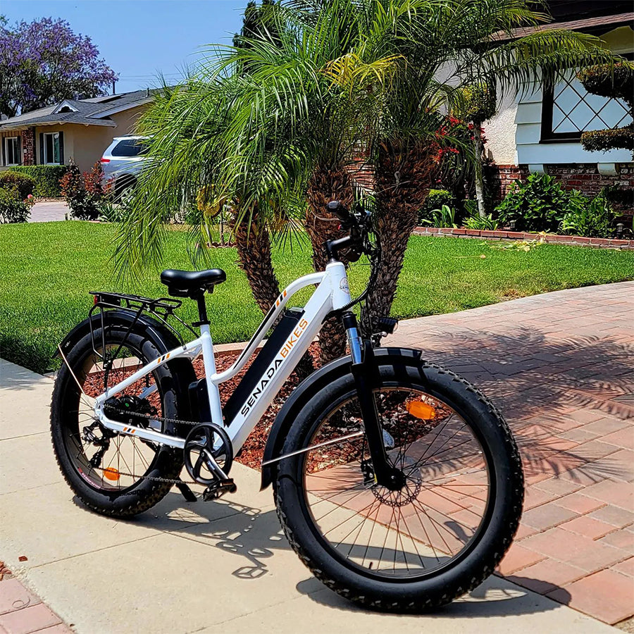 Senada Herald Plus - Premium Step-Through Electric Fat Tire All-Terrain Bike - Top Speed 28mph - 1000W