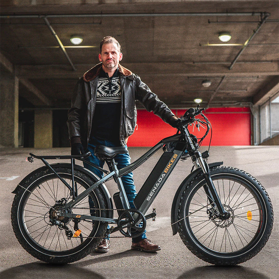 Senada Saber Plus - All-Terrain Electric Fat Tire Mountain Bike - Top Speed 28mph - 1000W