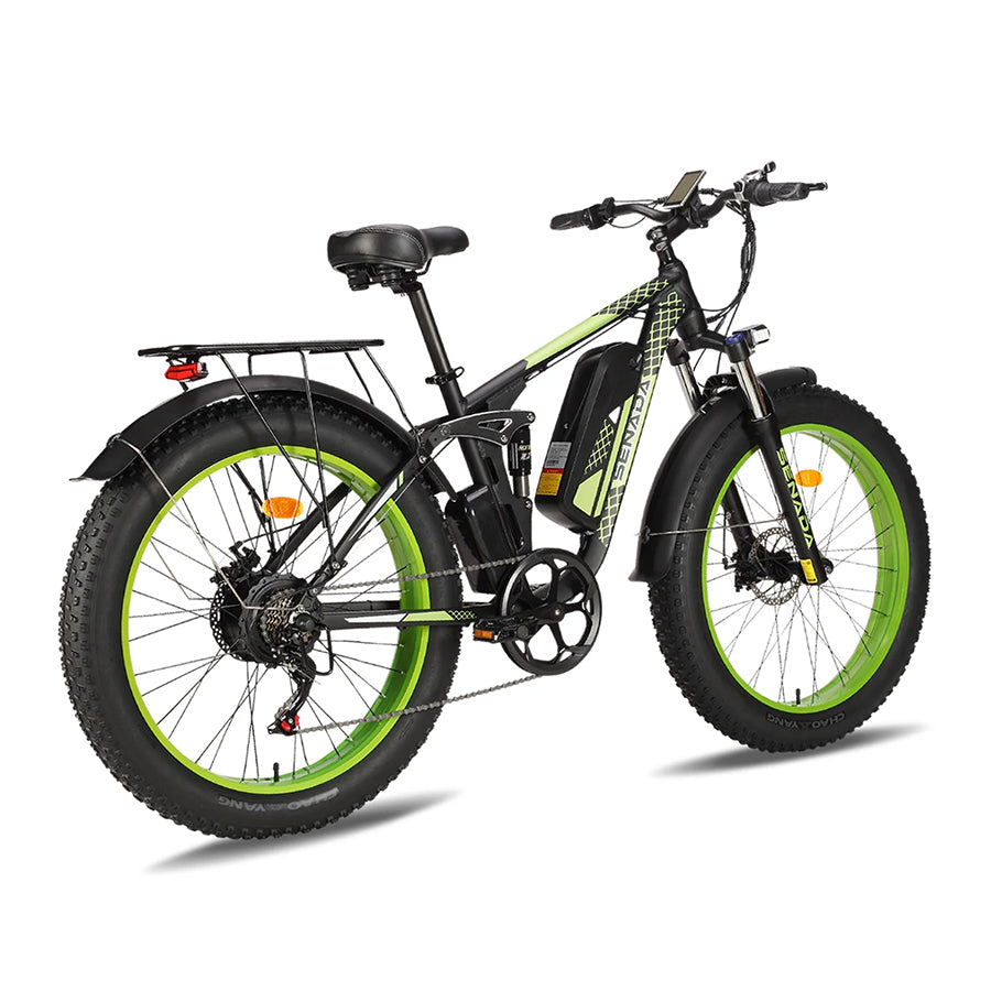 Senada Viper Plus - Aggressive Off-Road Electric Fat Tire Mountain Bike - Top Speed 28mph - 1000W