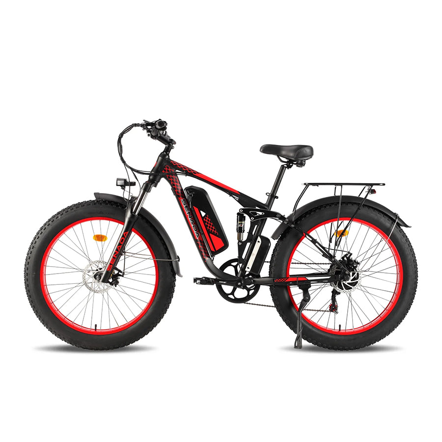 Senada Viper Plus - Aggressive Off-Road Electric Fat Tire Mountain Bike - Top Speed 28mph - 1000W