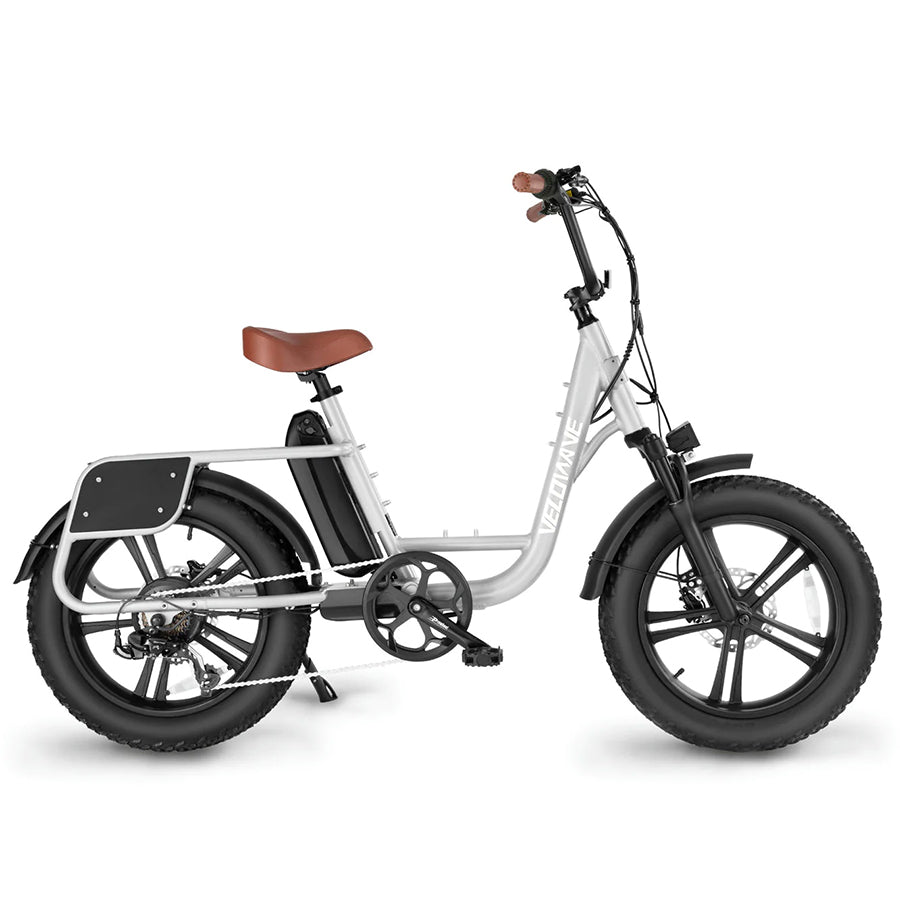 Velowave Prado S - Commuter Step-Through Fat Tire Electric Bike - Top Speed 25mph - 750W