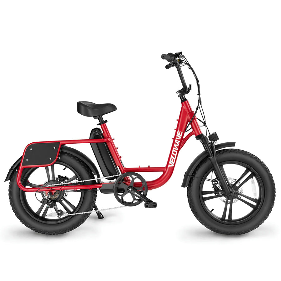 Velowave Prado S - Commuter Step-Through Fat Tire Electric Bike - Top Speed 25mph - 750W