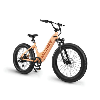 Velowave Rover - Step-Through All-Terrain Fat Tire Electric Bike - Top Speed 28mph - 750W