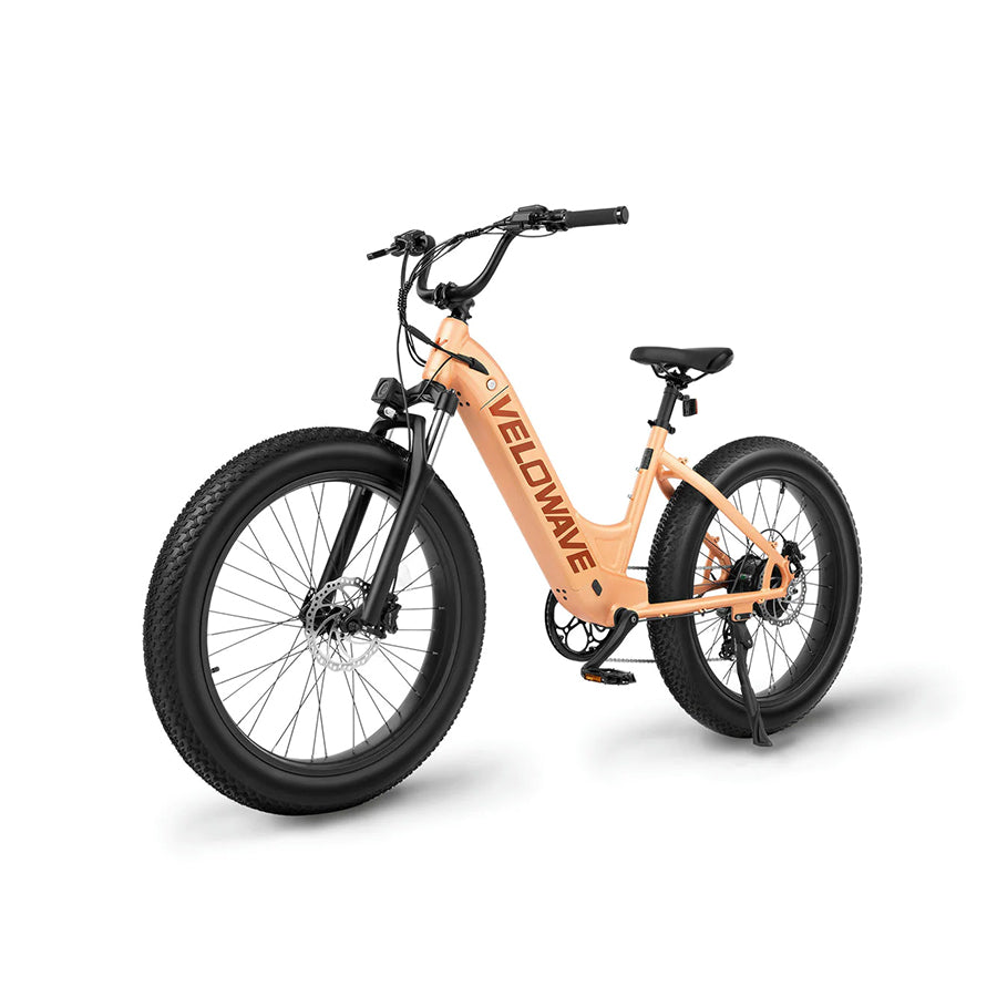 Velowave Rover - Step-Through All-Terrain Fat Tire Electric Bike - Top Speed 28mph - 750W