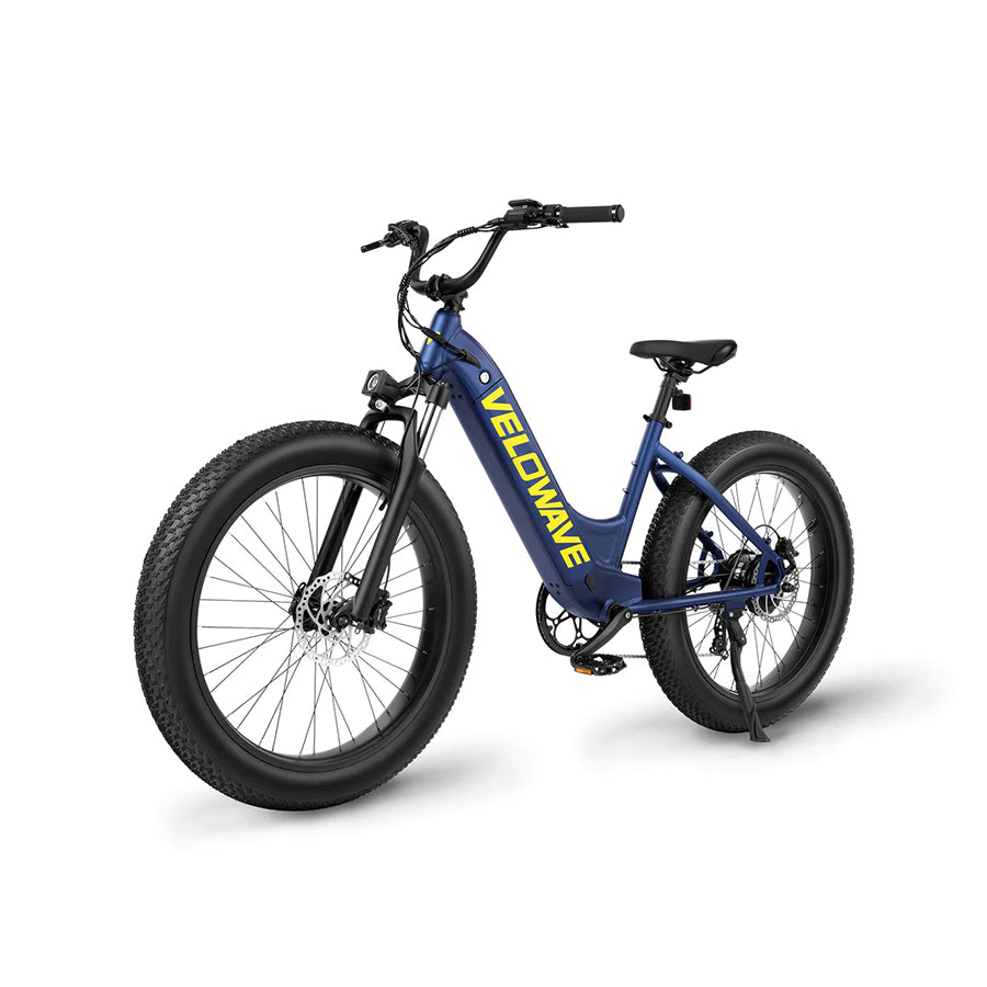 Velowave Rover - Step-Through All-Terrain Fat Tire Electric Bike - Top Speed 28mph - 750W