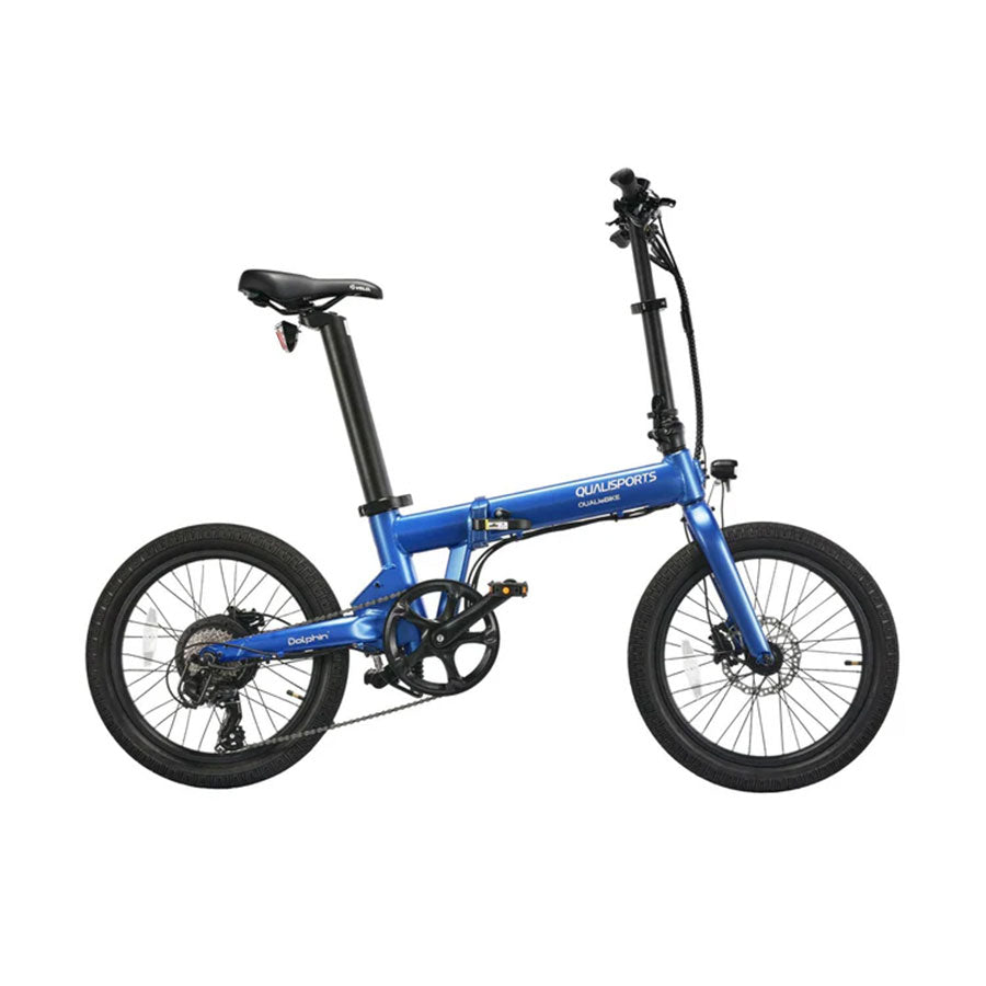 Qualisports Dolphin STD/Plus - Lightweight Folding E-Bike – Top Speed 20mph - 350W
