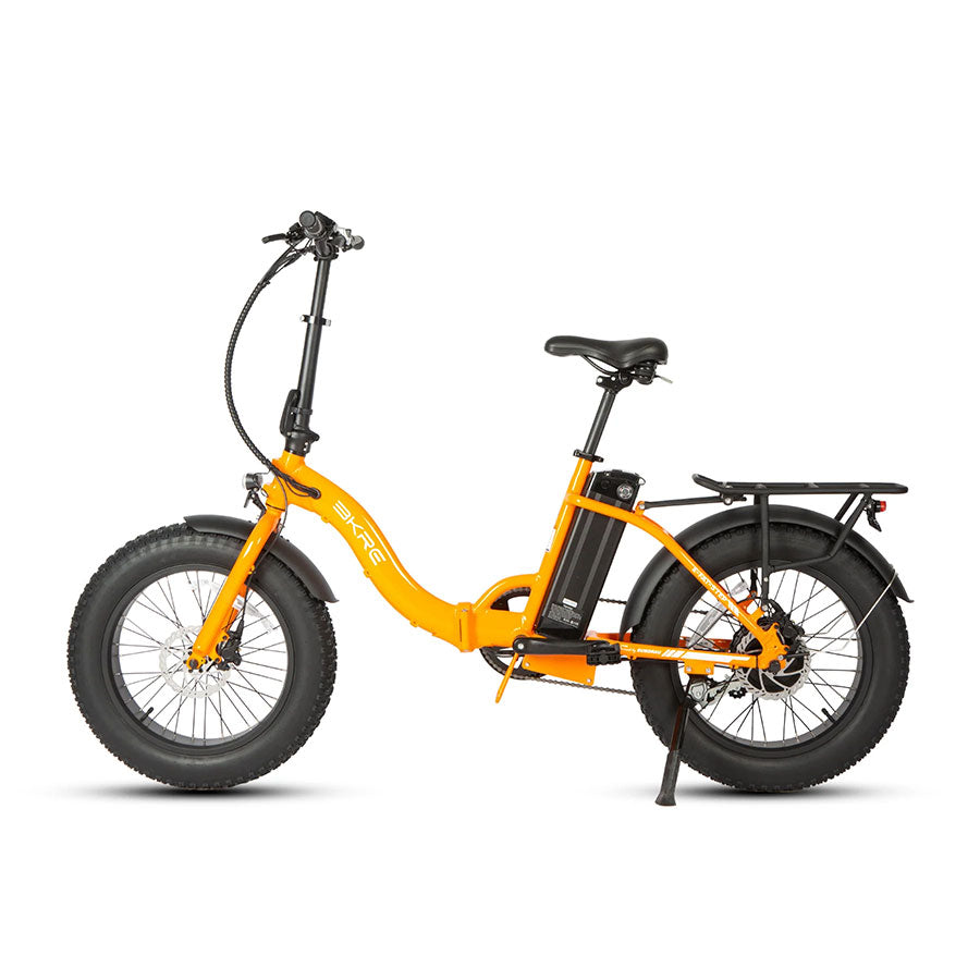 Eunorau E-Fat Step - Step-Through Folding Fat Tire Mountain Electric Bike - Top Speed 20mph - 500w