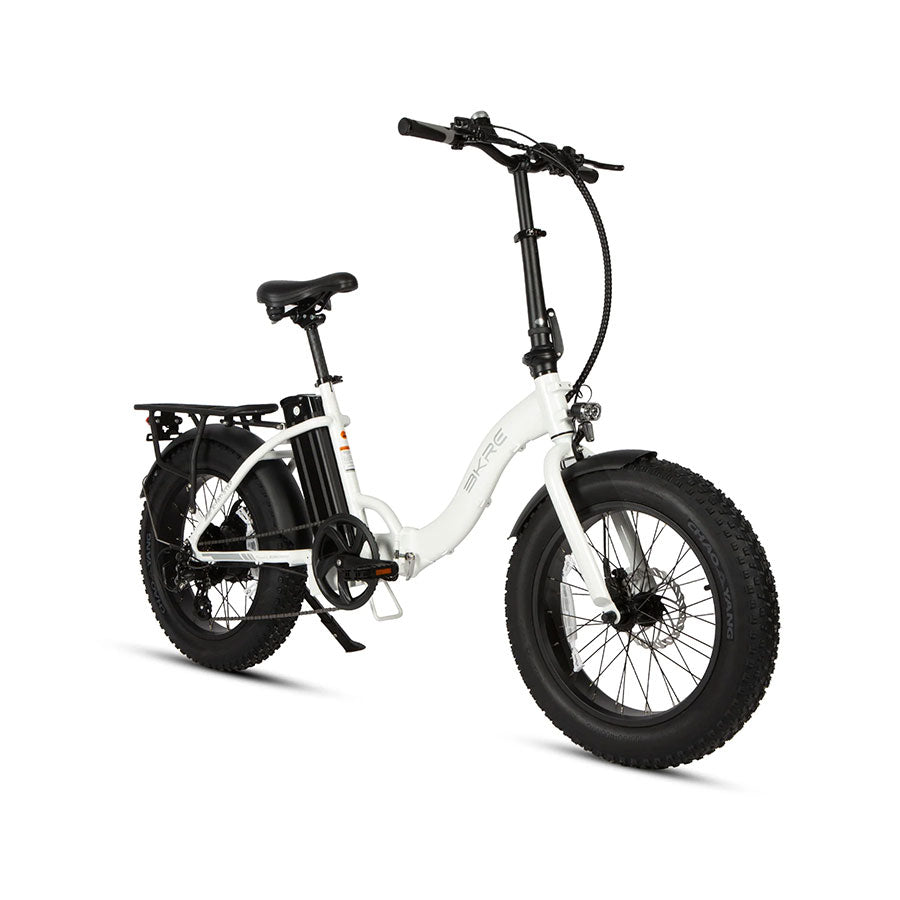 Eunorau E-Fat Step - Step-Through Folding Fat Tire Mountain Electric Bike - Top Speed 20mph - 500w