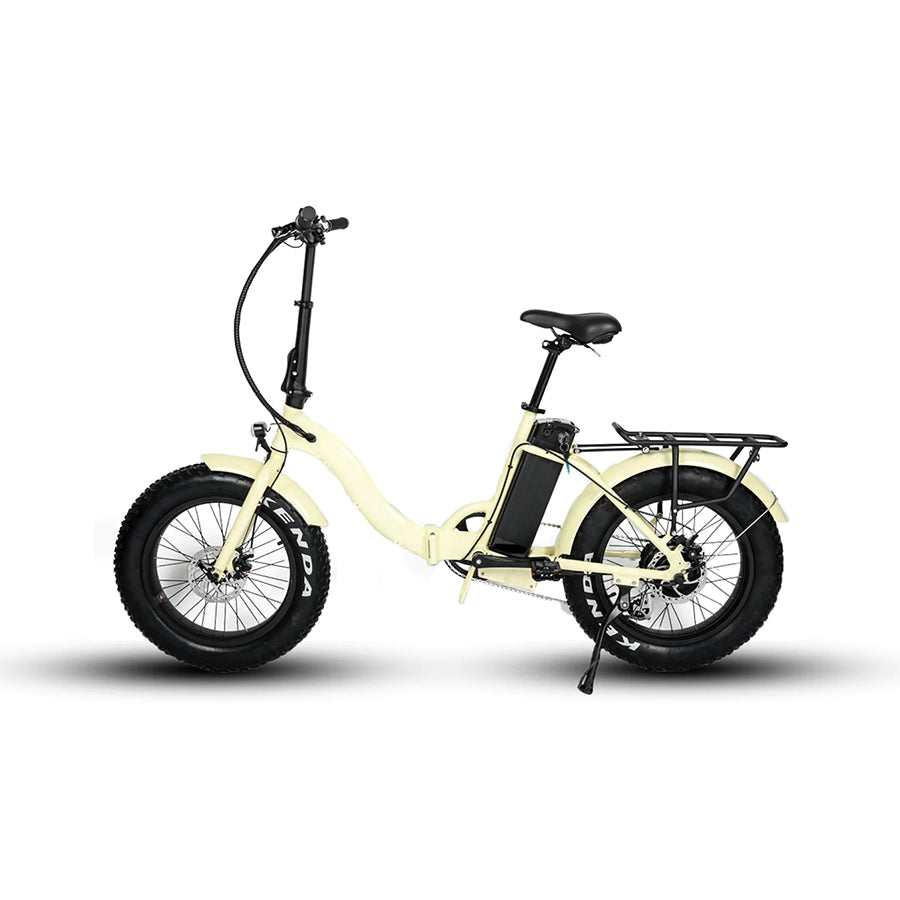 Eunorau E-Fat Step - Step-Through Folding Fat Tire Mountain Electric Bike - Top Speed 20mph - 500w