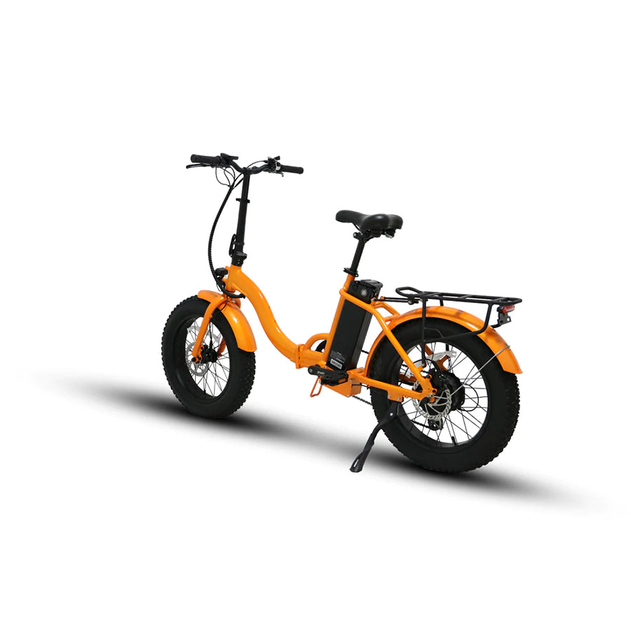Eunorau E-Fat Step - Step-Through Folding Fat Tire Mountain Electric Bike - Top Speed 20mph - 500w