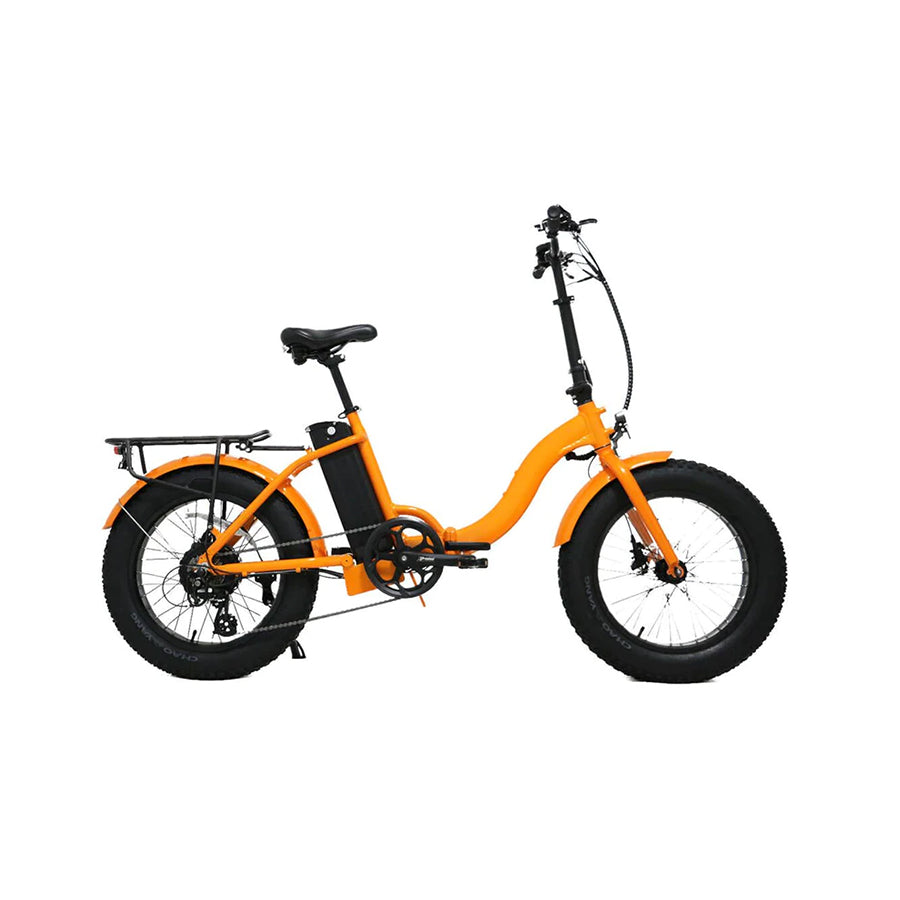 Eunorau E-Fat Step - Step-Through Folding Fat Tire Mountain Electric Bike - Top Speed 20mph - 500w