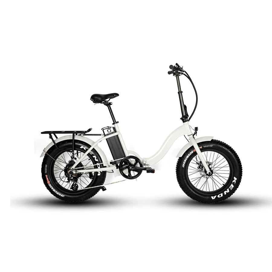 Eunorau E-Fat Step - Step-Through Folding Fat Tire Mountain Electric Bike - Top Speed 20mph - 500w