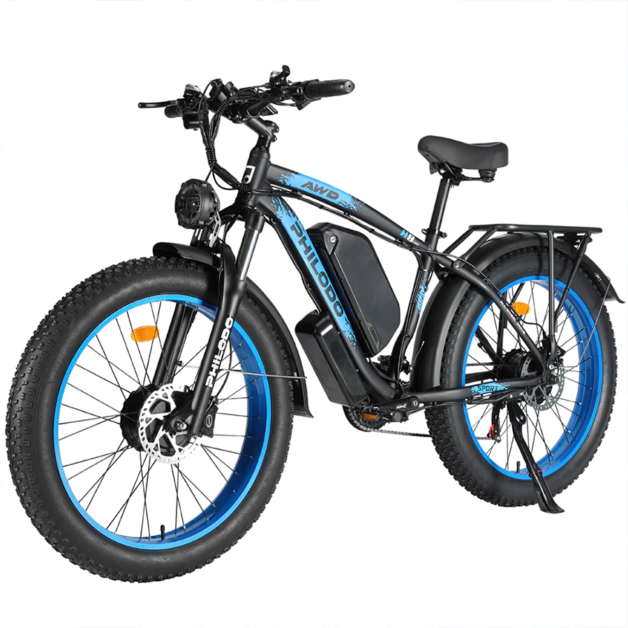 Philodo H8 - Dual Motor Fat Tire Electric Bike - Top Speed 35mph - 3000W