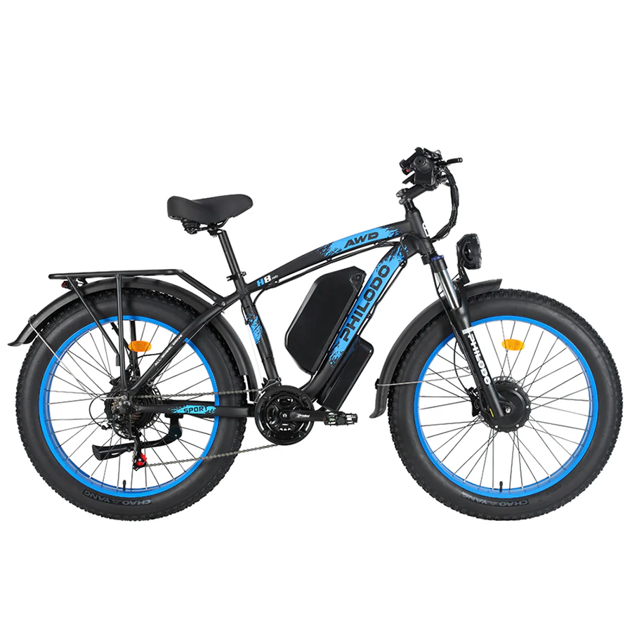 Philodo H8 - Dual Motor Fat Tire Electric Bike - Top Speed 35mph - 3000W