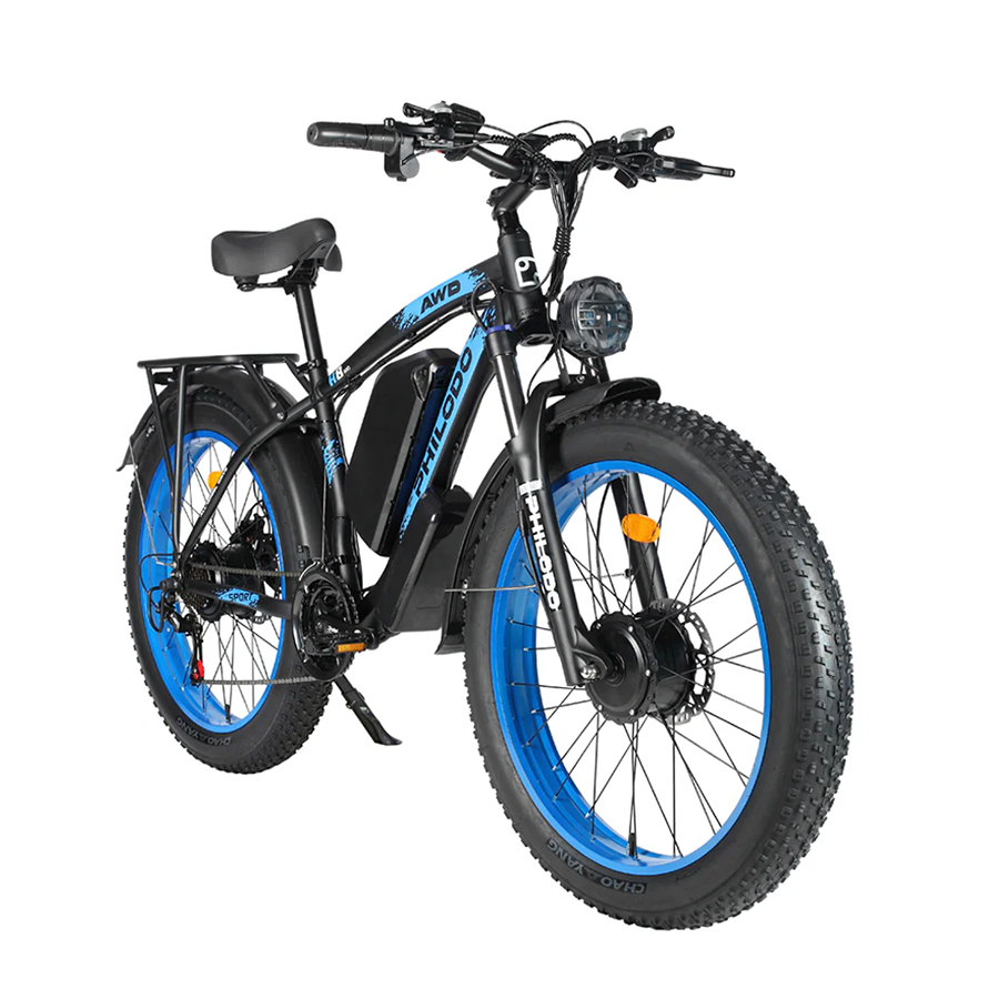 Philodo H8 - Dual Motor Fat Tire Electric Bike - Top Speed 35mph - 3000W