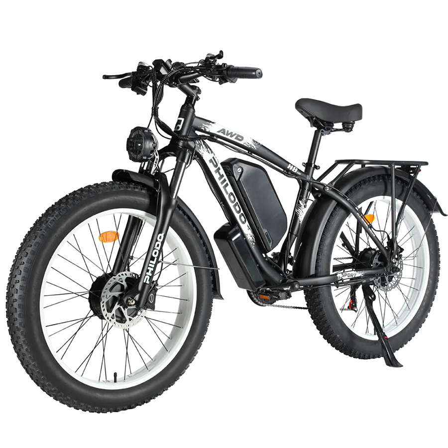 Philodo H8 - Dual Motor Fat Tire Electric Bike - Top Speed 35mph - 3000W