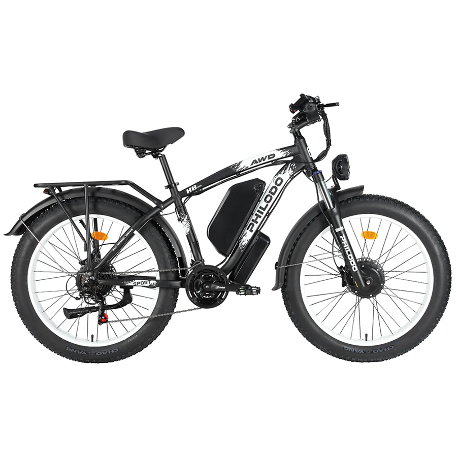 Philodo H8 - Dual Motor Fat Tire Electric Bike - Top Speed 35mph - 3000W