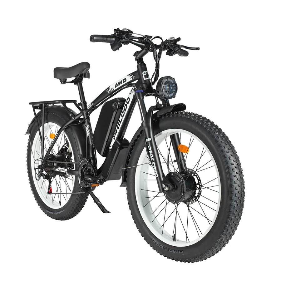 Philodo H8 - Dual Motor Fat Tire Electric Bike - Top Speed 35mph - 3000W