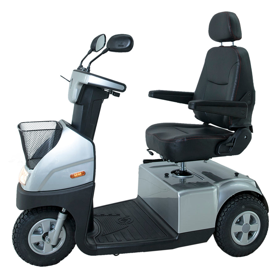 AFIKIM MOBILITY - AfiScooter Breeze C3 - Mid-Sized Multi-Purposed 3 Wheel Mobility Scooter - 950W - Electric Whispering