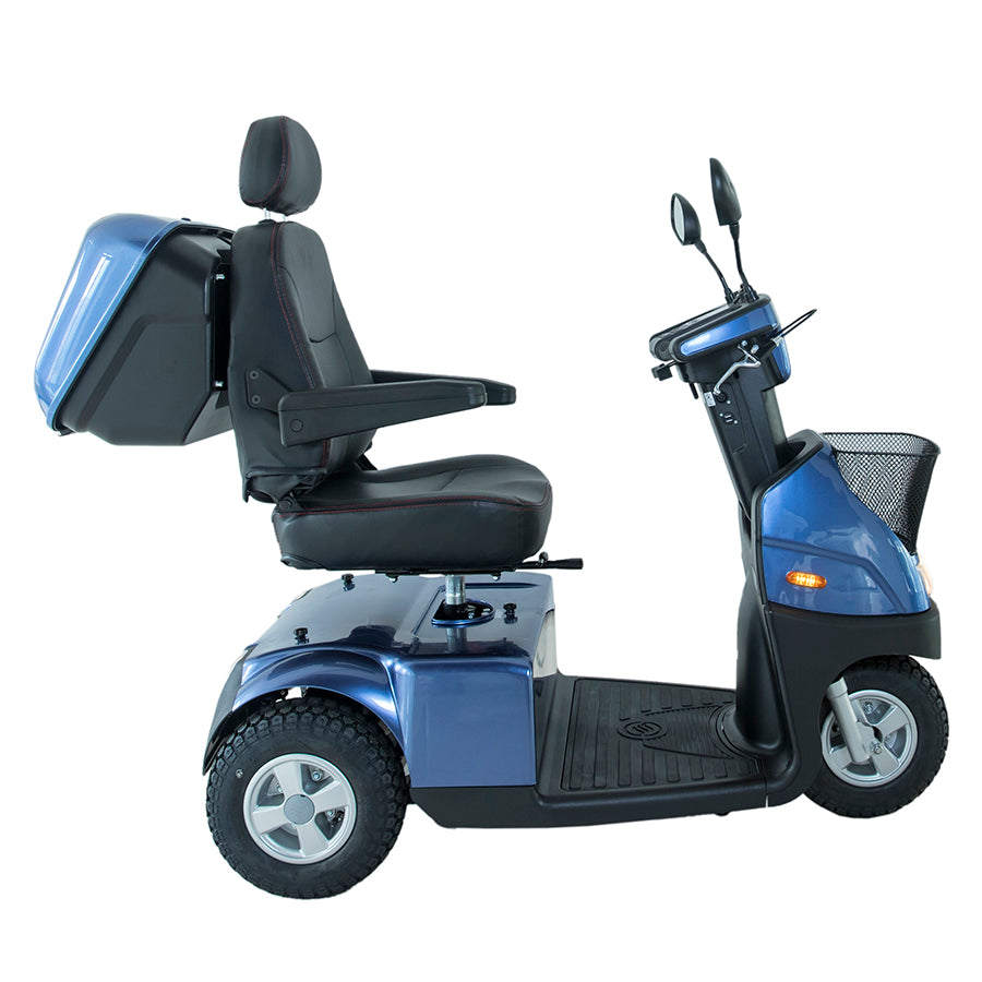 AFIKIM MOBILITY - AfiScooter Breeze C3 - Mid-Sized Multi-Purposed 3 Wheel Mobility Scooter - 950W - Electric Whispering