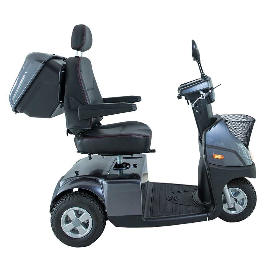 AFIKIM MOBILITY - AfiScooter Breeze C3 - Mid-Sized Multi-Purposed 3 Wheel Mobility Scooter - 950W - Electric Whispering