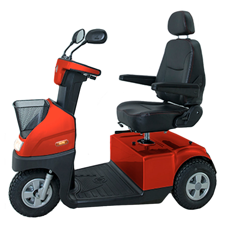 AFIKIM MOBILITY - AfiScooter Breeze C3 - Mid-Sized Multi-Purposed 3 Wheel Mobility Scooter - 950W - Electric Whispering