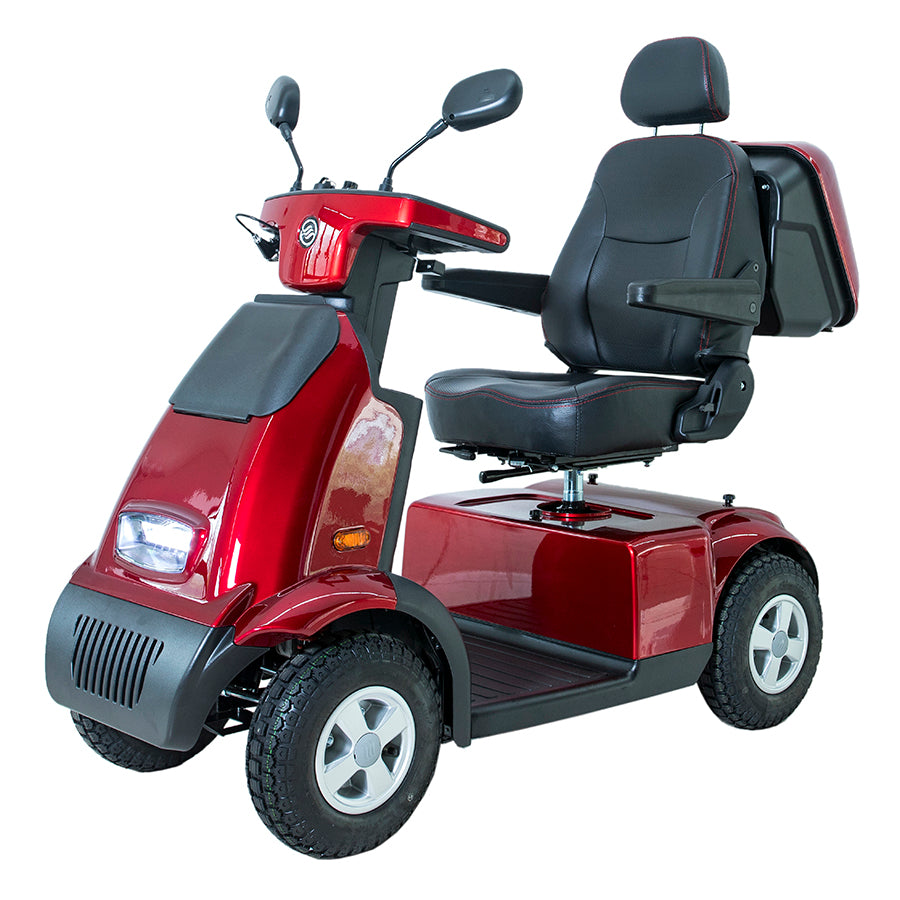 AFIKIM MOBILITY - AfiScooter Breeze C4 - Mid-Sized Multi-Purposed 4 Wheel Mobility Scooter - 950W - Electric Whispering